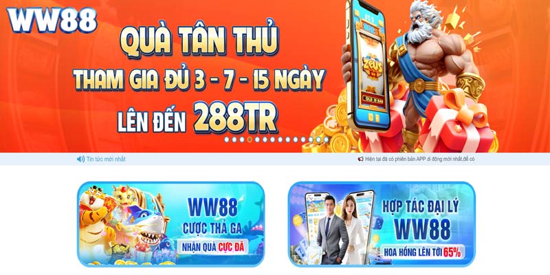Cập nhật khuyến mãi WW88 cho hội viên đăng ký mới